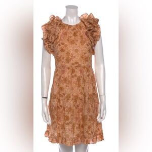 ULLA JOHNSON Adele Floral, A-Line Mini Dress NWT